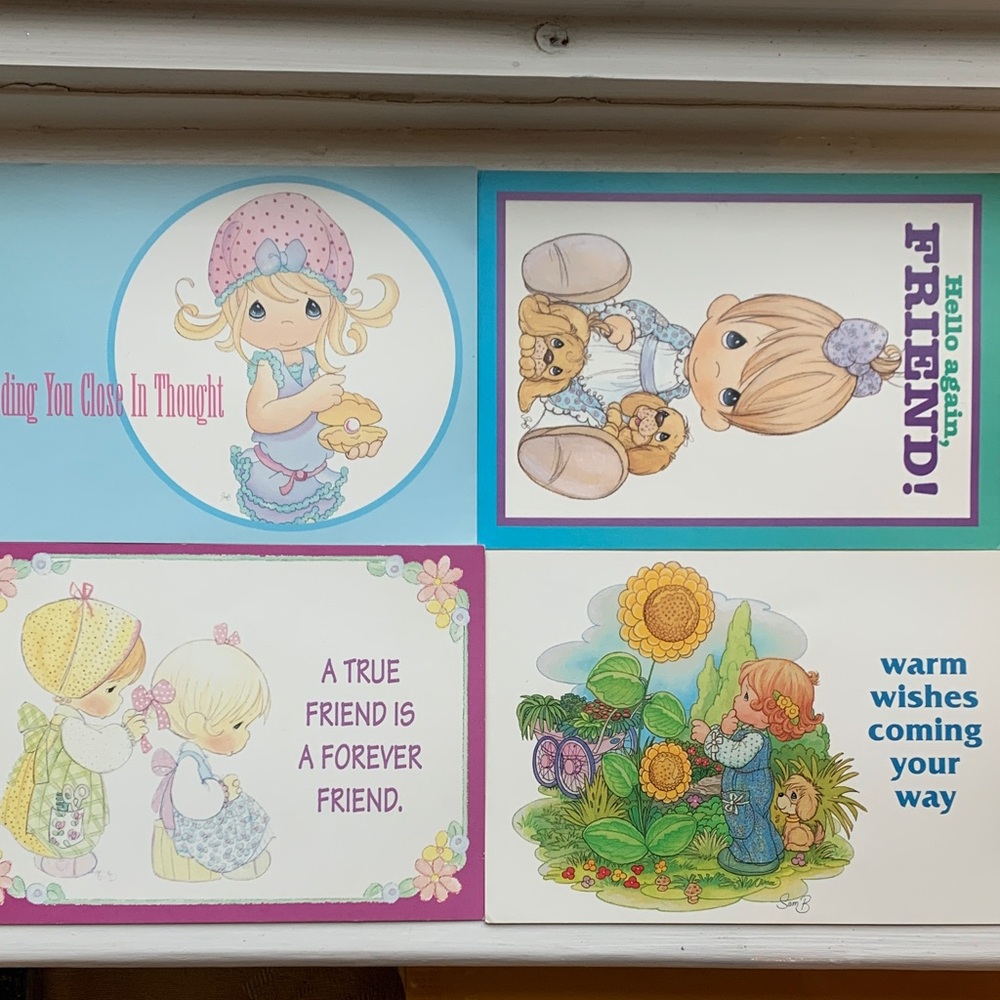 Precious Moments Post Cards and Sticker Lot